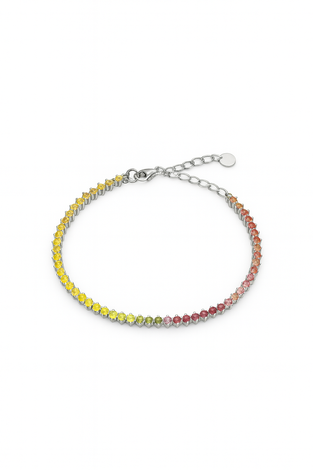 Rainbow Sapphire Tennis Bracelet