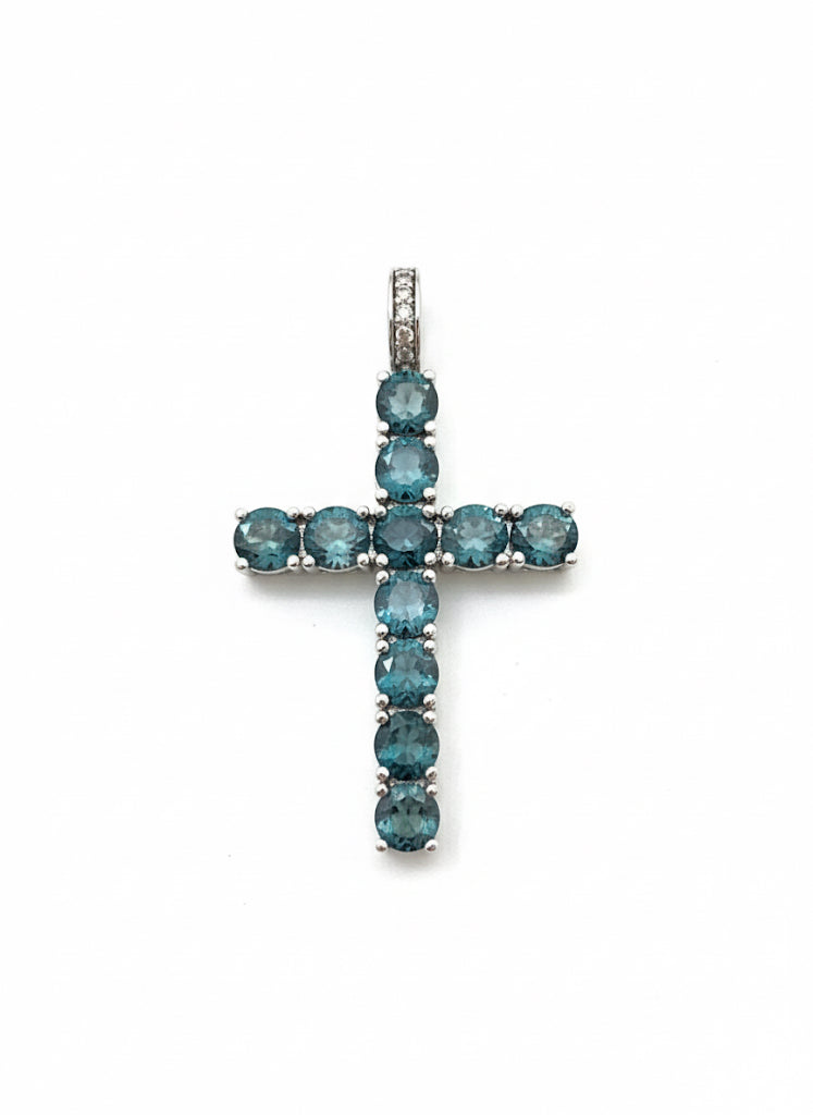 The Azure Cross Pendant