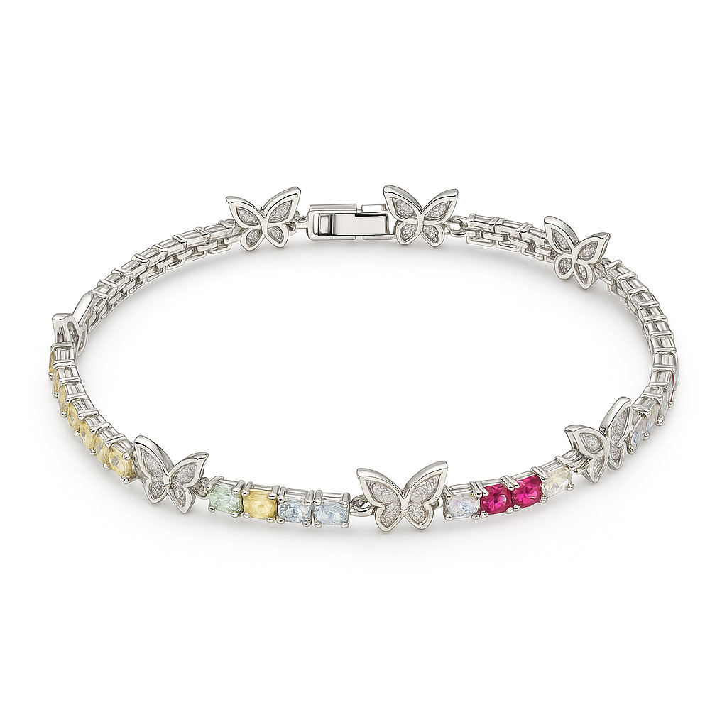 Butterfly GemstoneTennis Bracelet