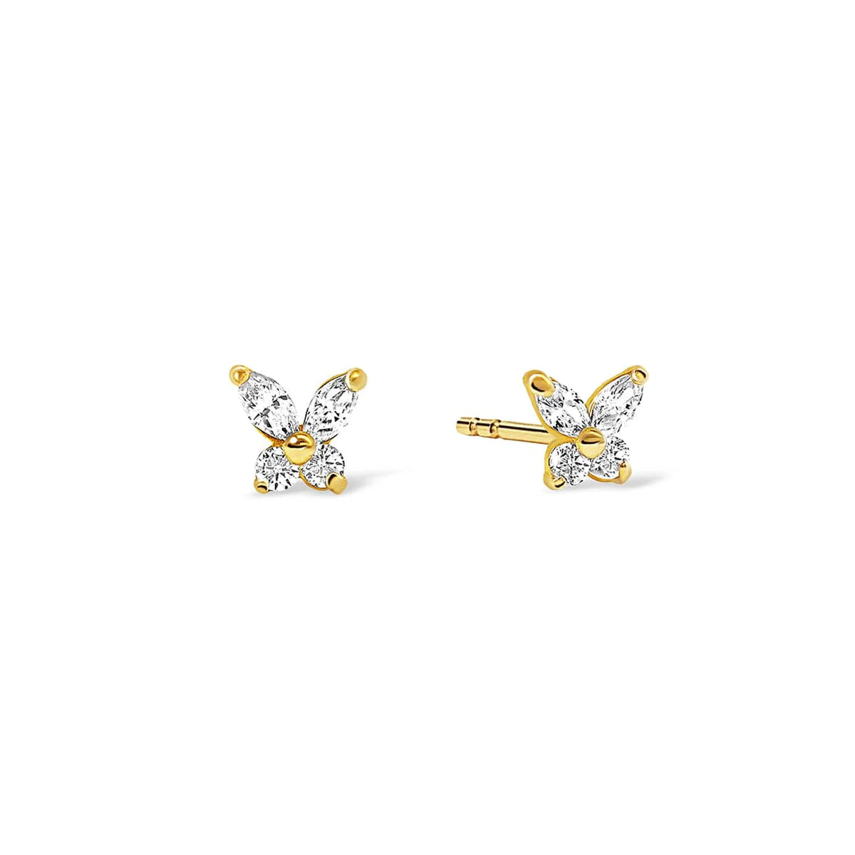 Crystal Butterfly Studs