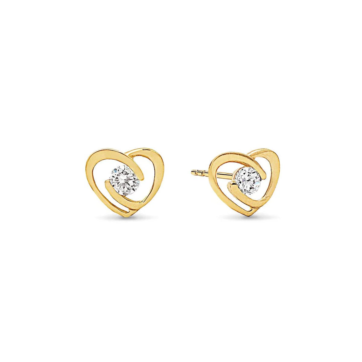 Mini Heart Pavé Studs