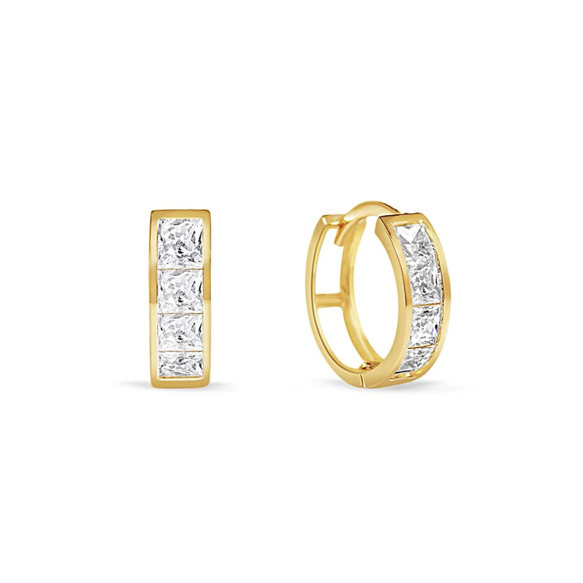 Princess Cut Huggie