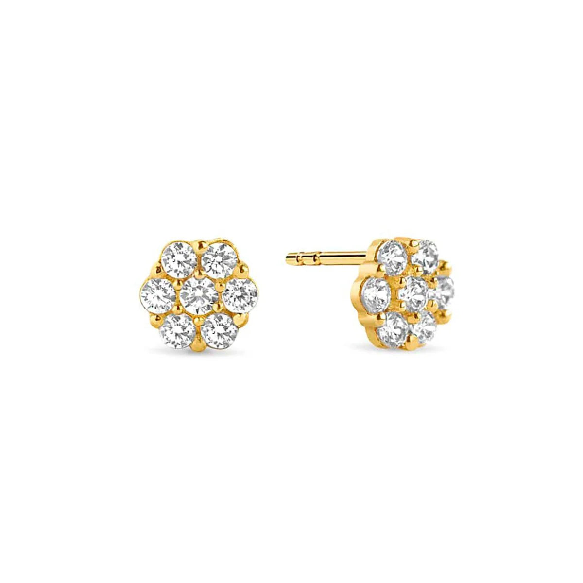 Gemstone Cluster Stud