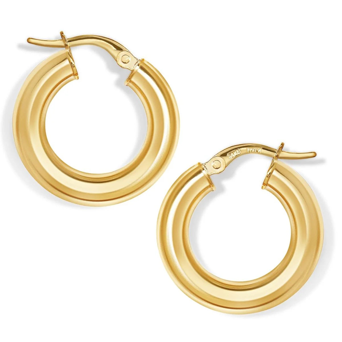 Gold Hoops-Latch Back