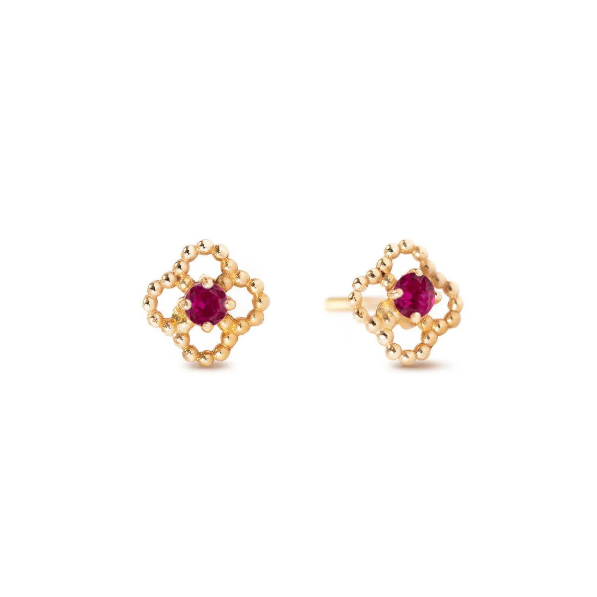 Gemstone Flora Studs