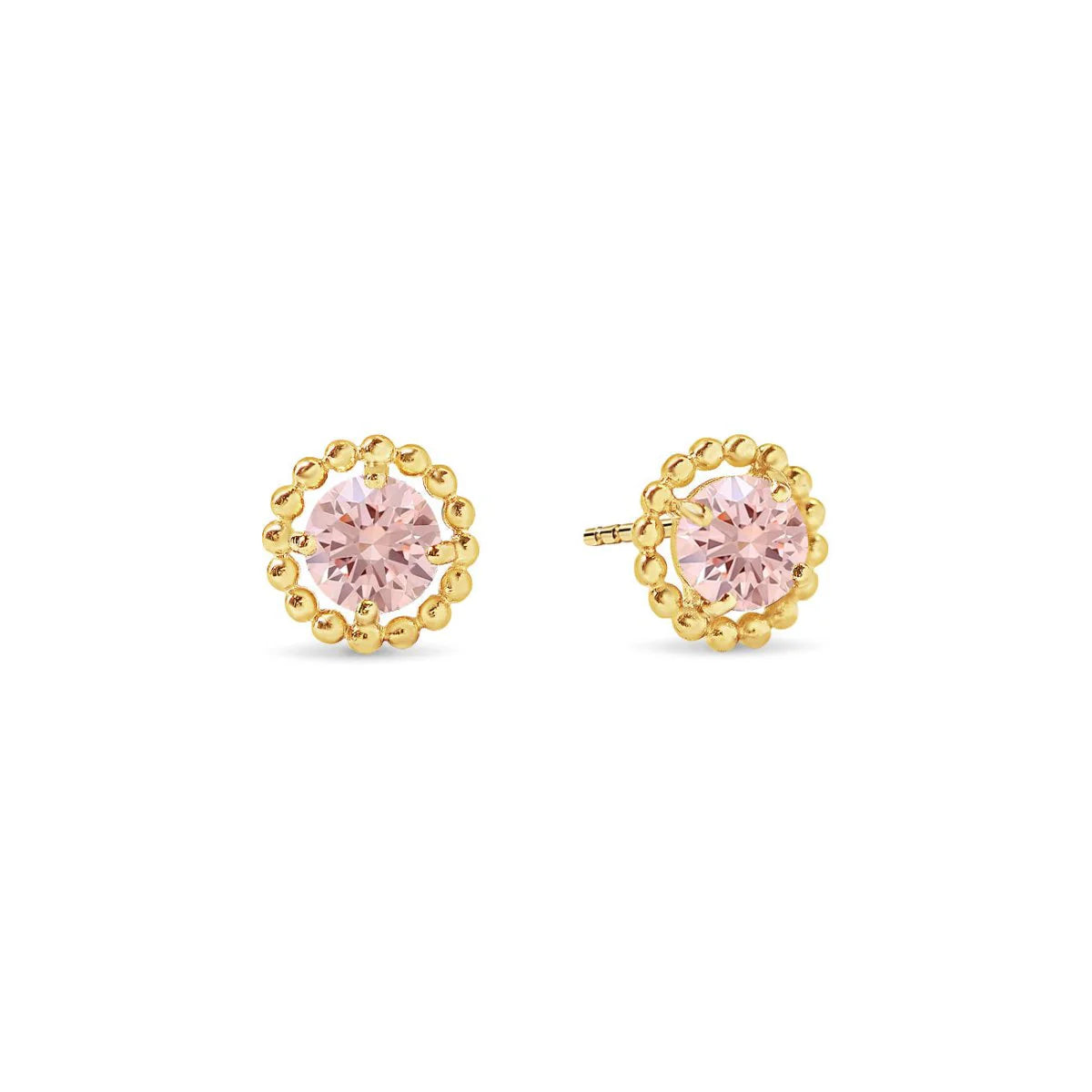 Solitaire Beaded Studs