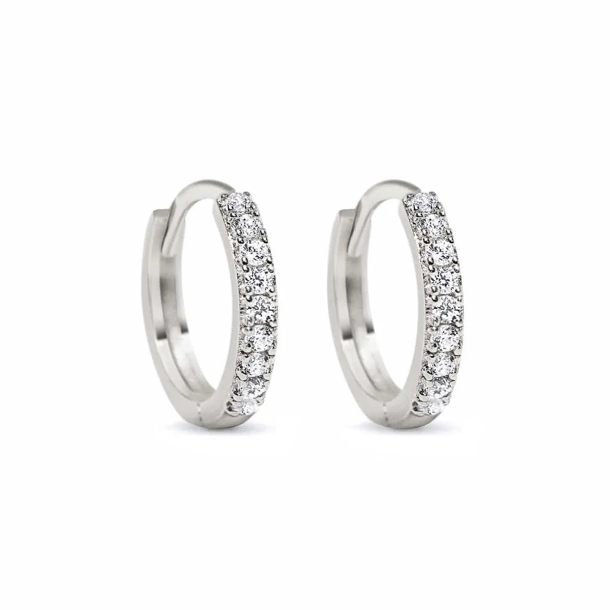 Petite Pavé Hoop Earrings