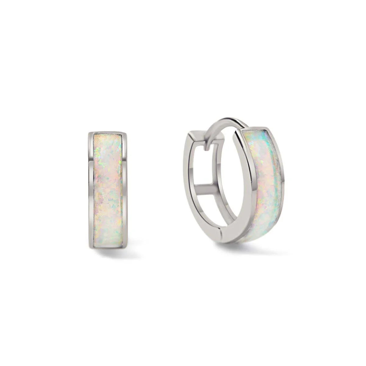 Thick Opal Huggies