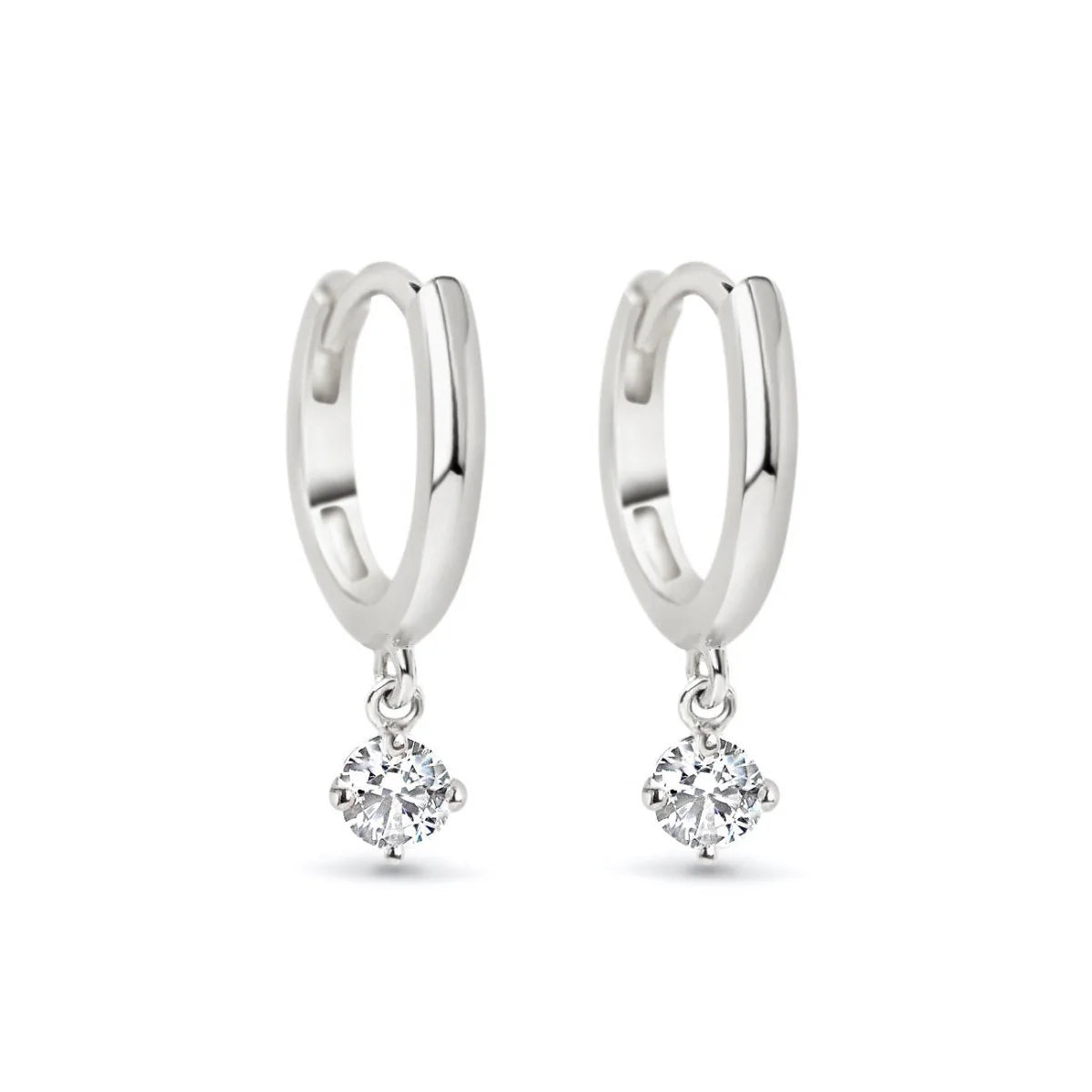 Pave Dangle Huggies