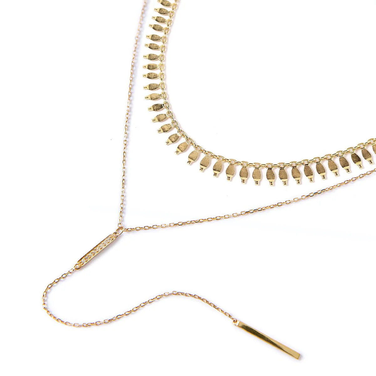 Cleo Lariat Layered Duo