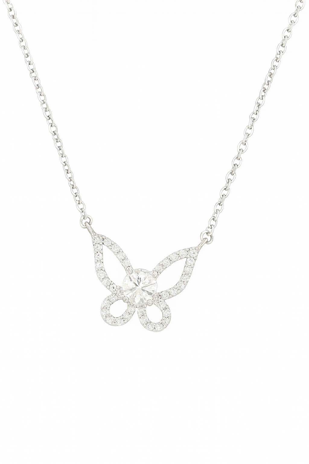 Lumière Butterfly Moissanite Necklace