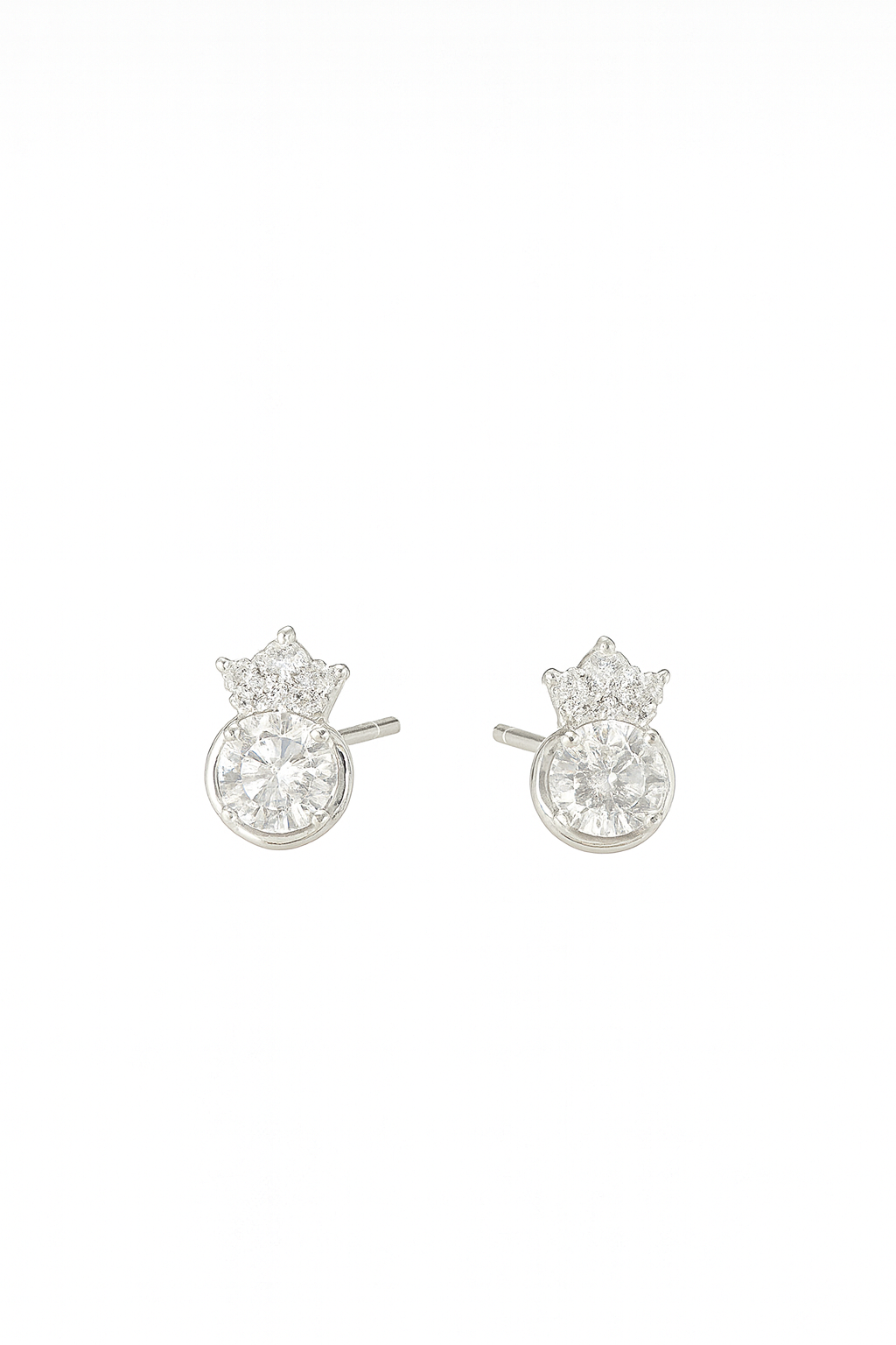 Crown Radiance Moissanite Studs