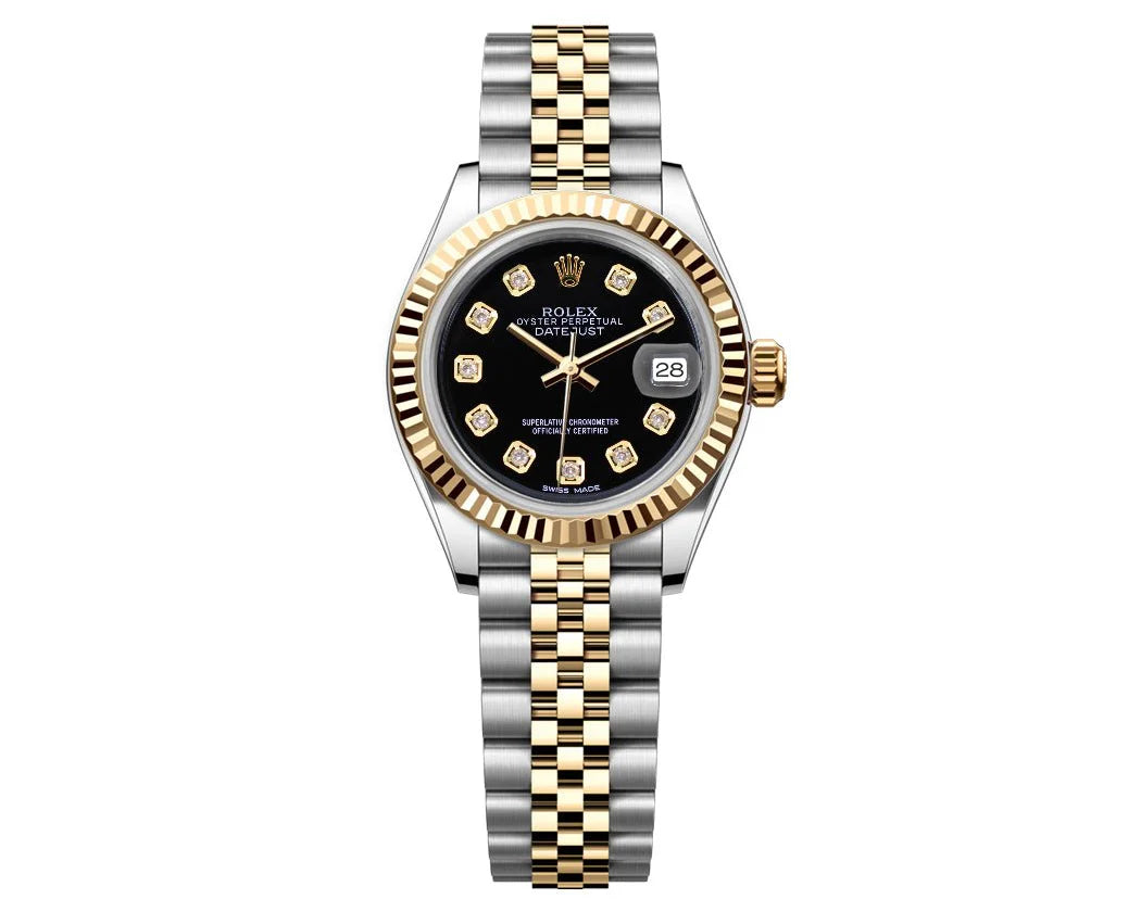 ROLEX DATEJUST JUBILEE – TWOTONE 26MM - BLACK GEM DIAL