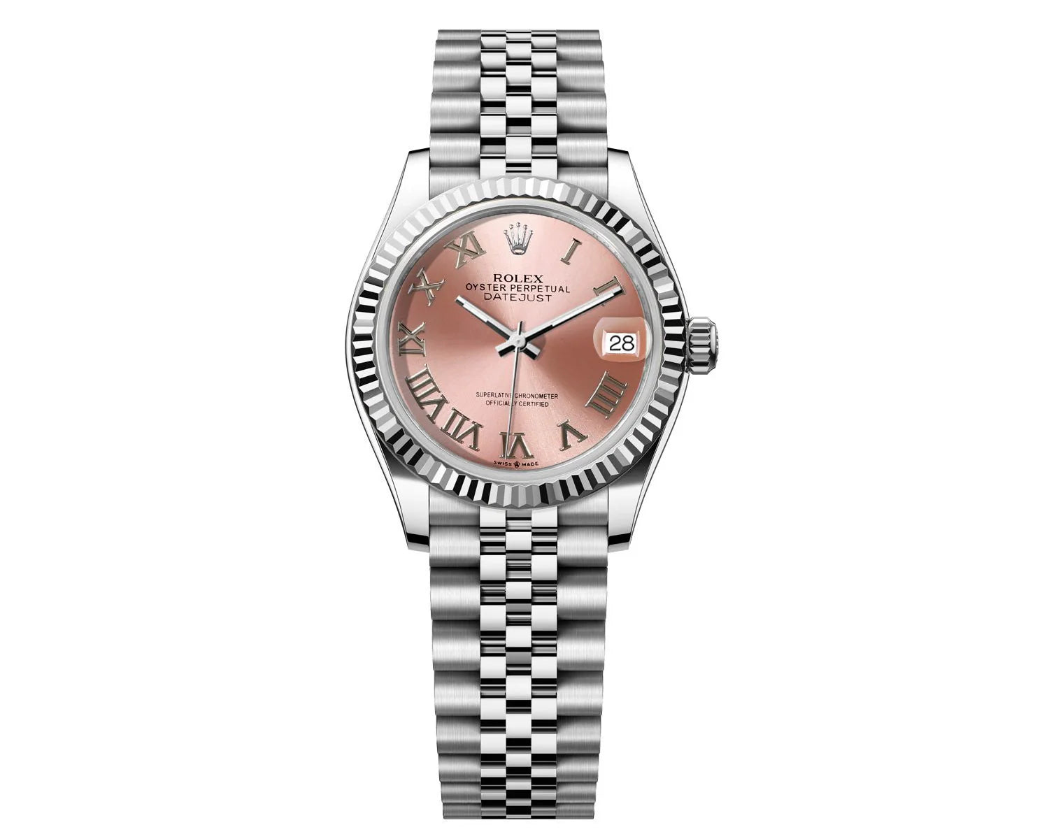 ROLEX DATEJUST 31MM JUBILEE - PINK ROMAN DIAL 68273