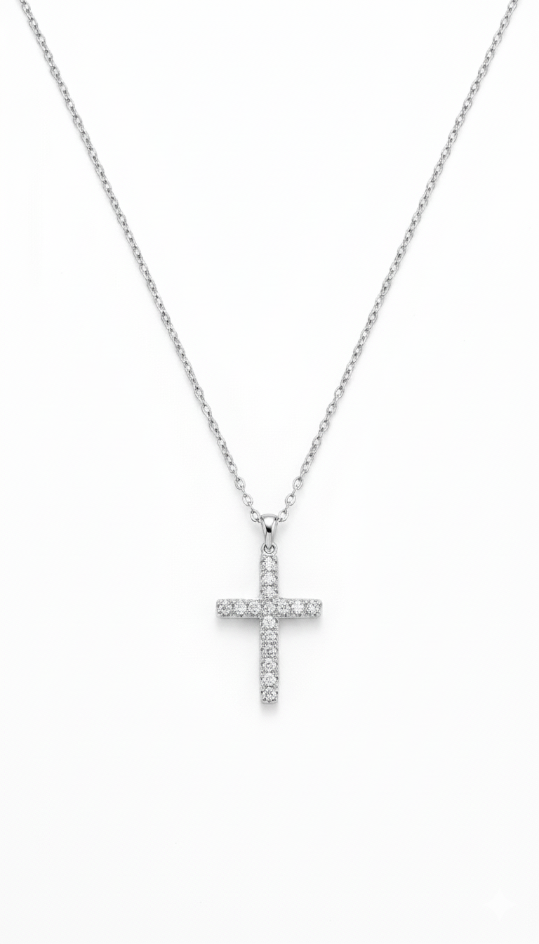 Aura Moissanite Cross