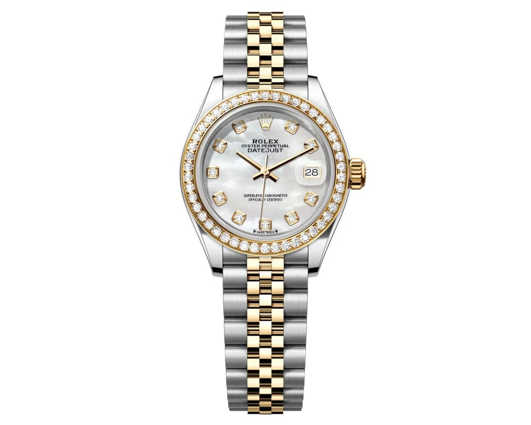 ROLEX DATEJUST 26MM PEARL DIAL-DIAMOND BEZEL 1.50CT