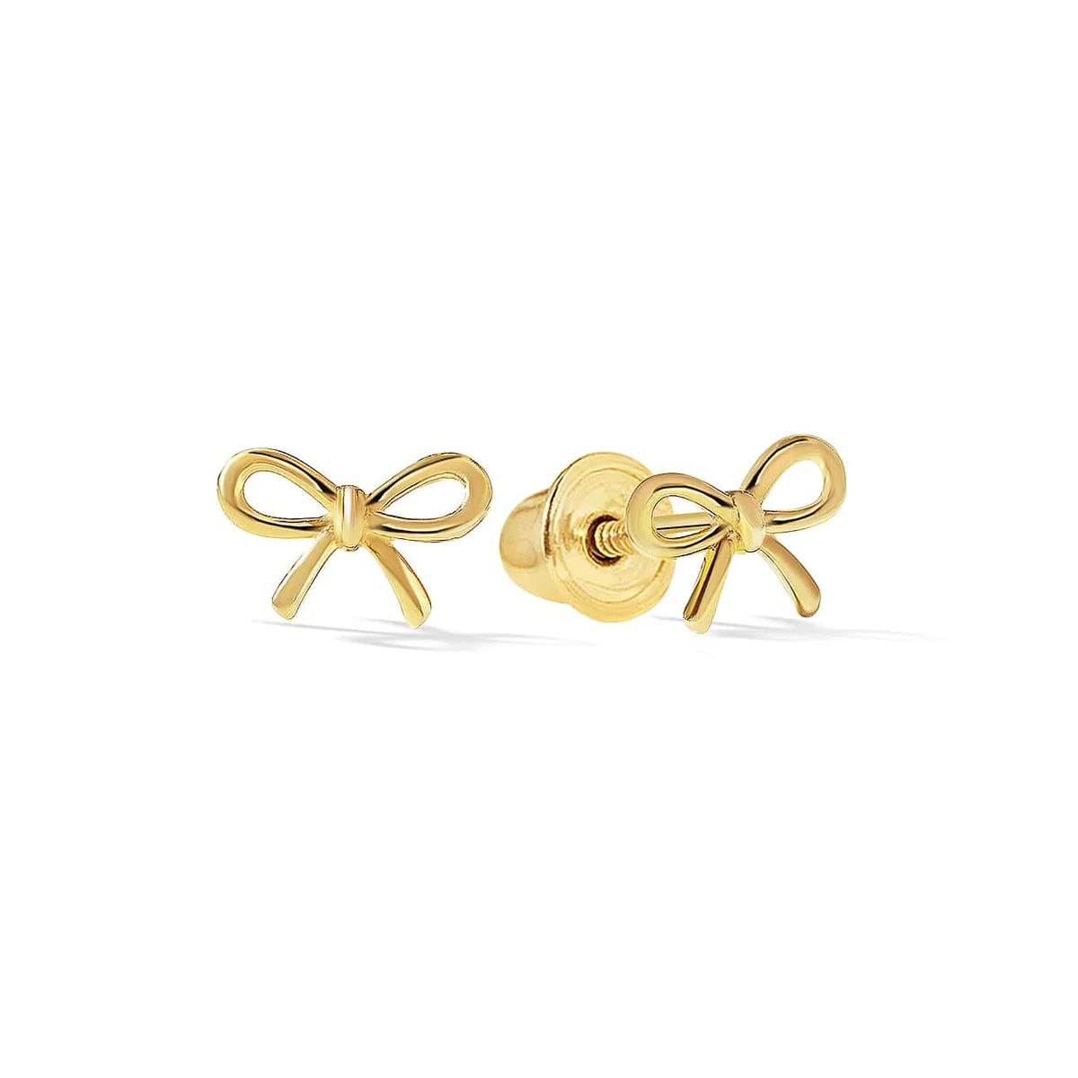 Gold bow studs